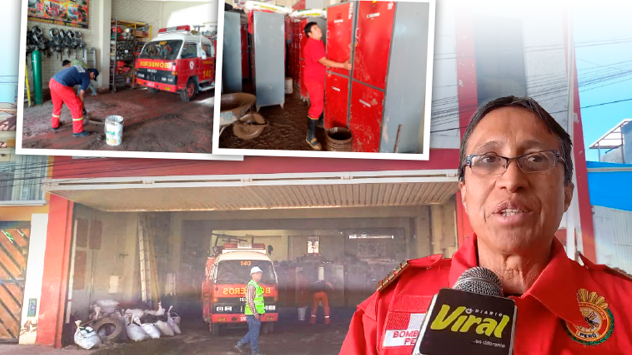 Lluvias inundan el cuartel de Bomberos N.° 140 en Yanahuara